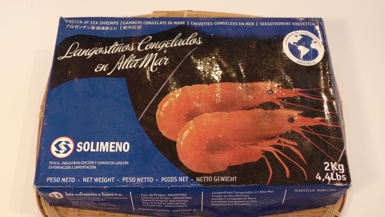 冷凍赤海老[L2](2kg/1箱)アカエビ　アルゼンチン