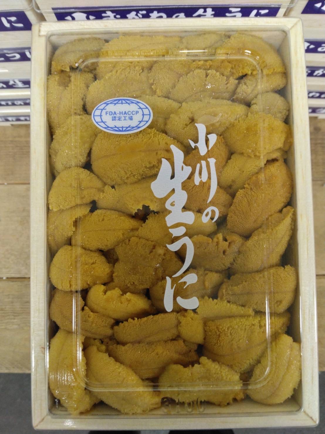 ★特売！カナダ　ウニ弁当箱　上　250g前後　1p