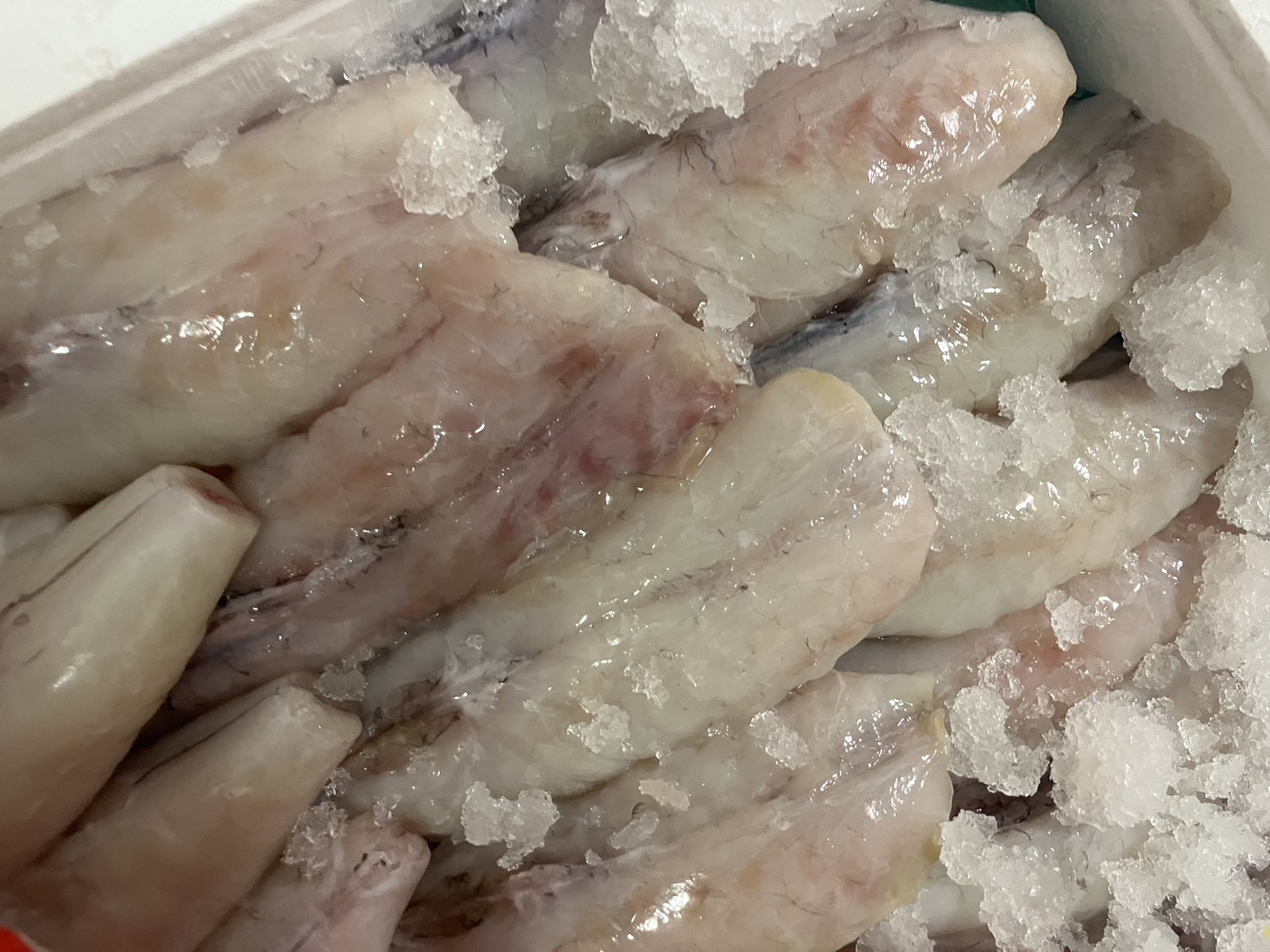 →大特売！！山形　生マフグむき身　上　唐揚げ用　1k入　1p