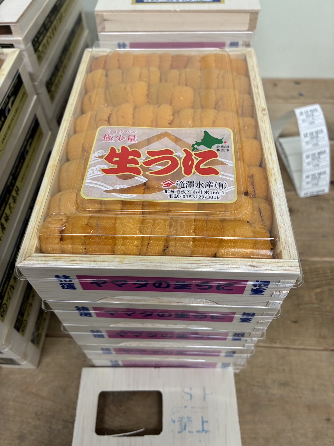 ★特売！ロシア　ウニ大箱　黄色並べ　滝澤　250g前後　1箱