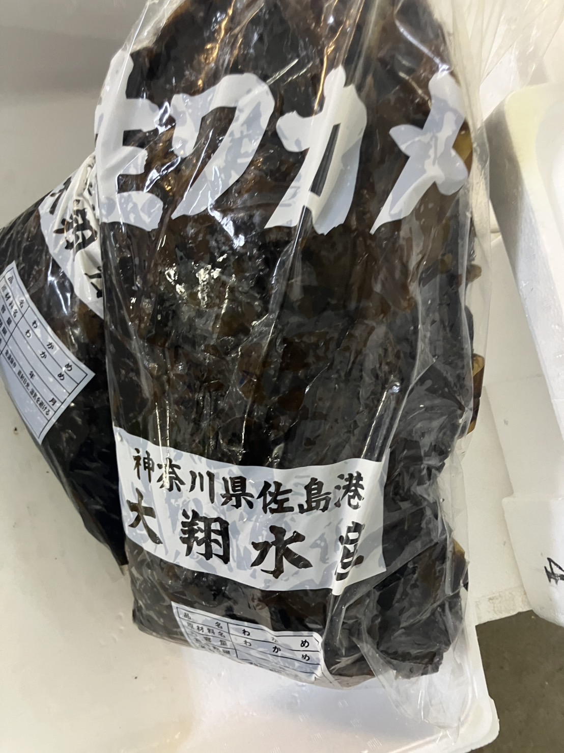 ◆新物　神奈川　佐島　しゃぶしゃぶ用　特上生ワカメ　500g入　1p580