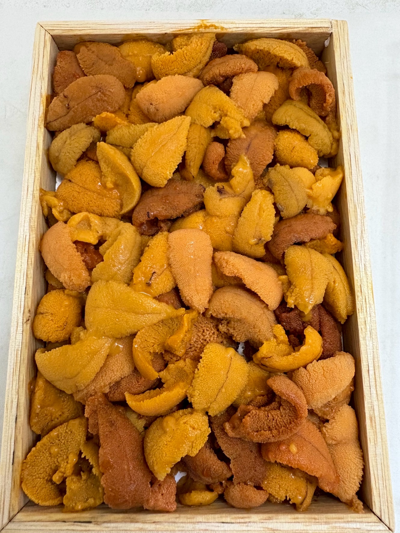 ★ロシア産　ウニ弁当箱　札幌カネシン　バラ　250g前後　1枚